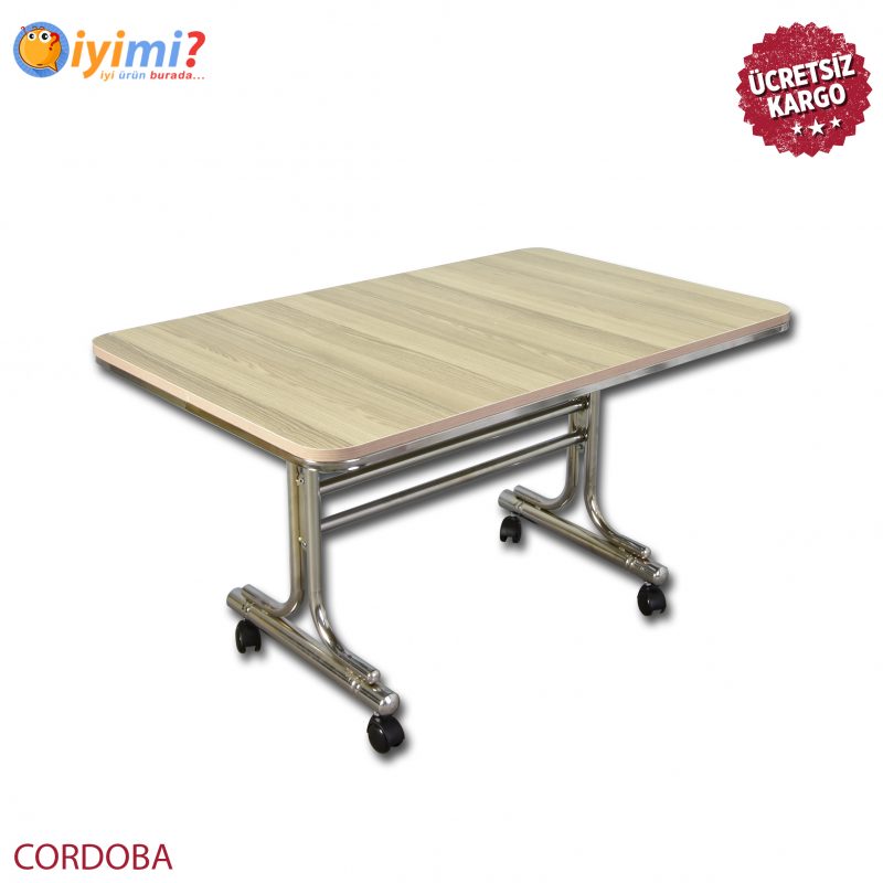 Pratik Orta Sehpa Nikelaj Ayaklı Tekerlekli Masa CORDOBA Pratik Orta Sehpa Nikelaj Ayaklı Tekerlekli Masa CORDOBA