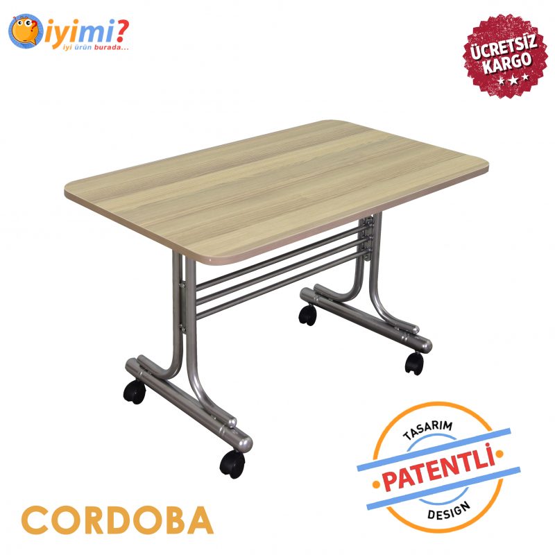 Pratik Tekerlekli Orta Sehpa Metal Ayaklı Masa BEYAZ Pratik Tekerlekli Orta Sehpa Metal Ayaklı Masa BEYAZ