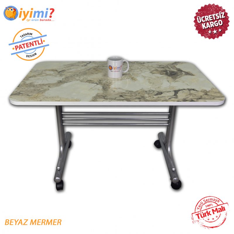Mermer Desen Tekerlekli Orta Sehpa Metal Ayaklı Masa 60x100 SİYAH MERMER Mermer Desen Tekerlekli Orta Sehpa Metal Ayaklı Masa 60x100 SİYAH MERMER