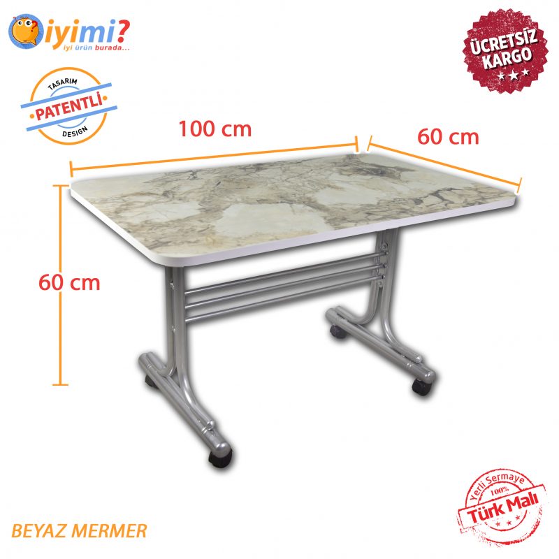 Mermer Desen Tekerlekli Orta Sehpa Metal Ayaklı Masa 60x100 SİYAH MERMER Mermer Desen Tekerlekli Orta Sehpa Metal Ayaklı Masa 60x100 SİYAH MERMER