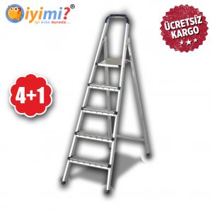1. Kalite Metal Merdiven 3+1 Basamaklı