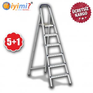 1. Kalite Metal Merdiven 3+1 Basamaklı