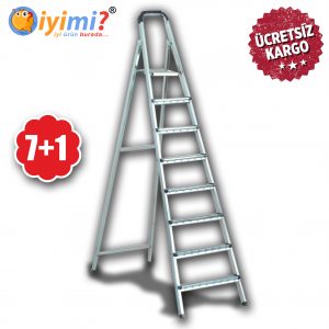 1. Kalite Metal Merdiven 3+1 Basamaklı