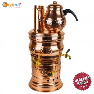 Bakır Semaver Odun Kömür Semaveri
